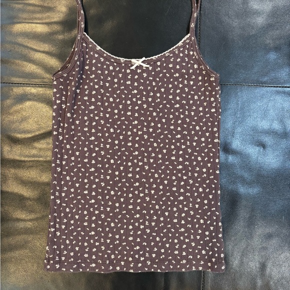Brandy Melville Floral Tank Top - Picture 1 of 2